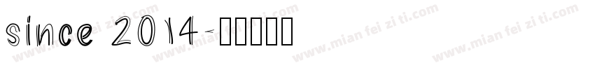 since 2014字体转换